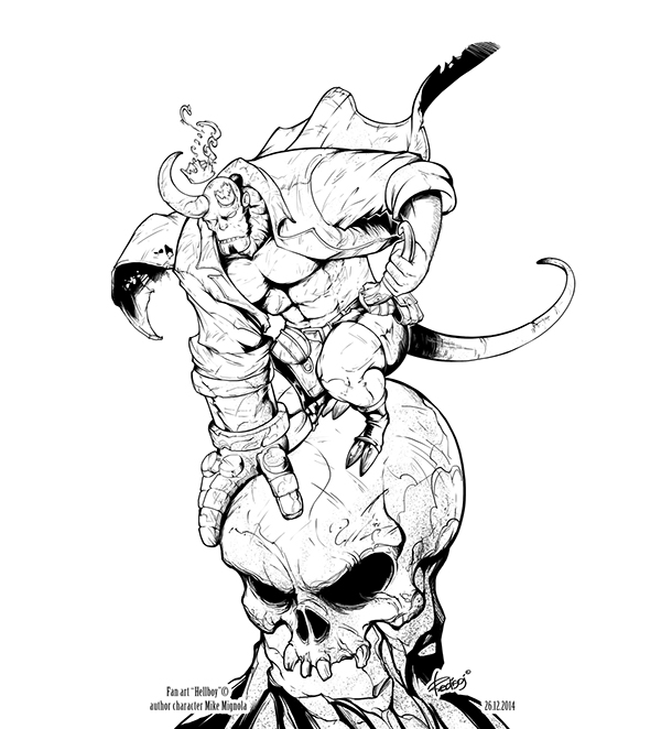 600x662 Hellboy Fanart On Behance