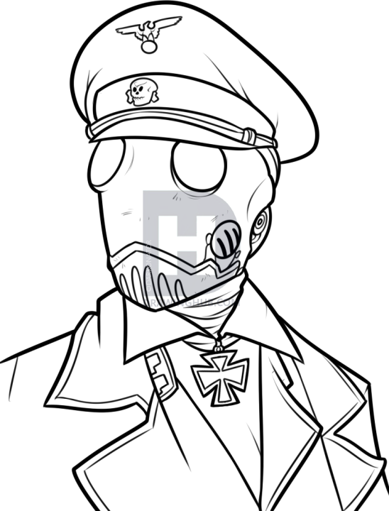 548x720 How To Draw Kroenen From Hellboy, Step