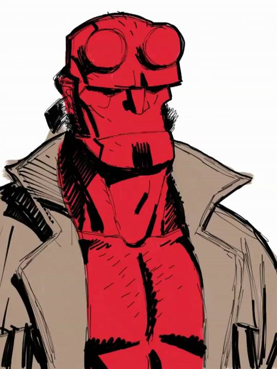 540x720 Quick Hellboy Sketch On Ipad Using Brushes And Dagi Stylus