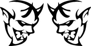 300x152 dodge demon charger challenger hellcat vinyl decal sticker piece
