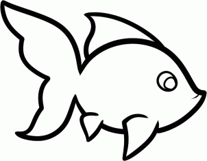 302x234 Goldfish Drawing How To Draw A For Kids Hellokids Com Coloring