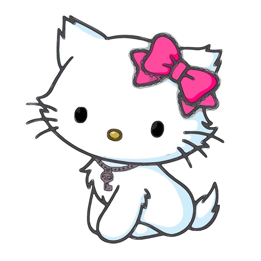 1024x1024 Charmmy Kitty Is Hello Kitty's Pet, A White Persian She Is