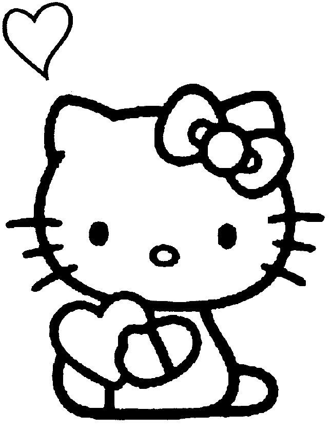 645x839 Hello Kitty Drawings Cartoons Printable Coloring Pages