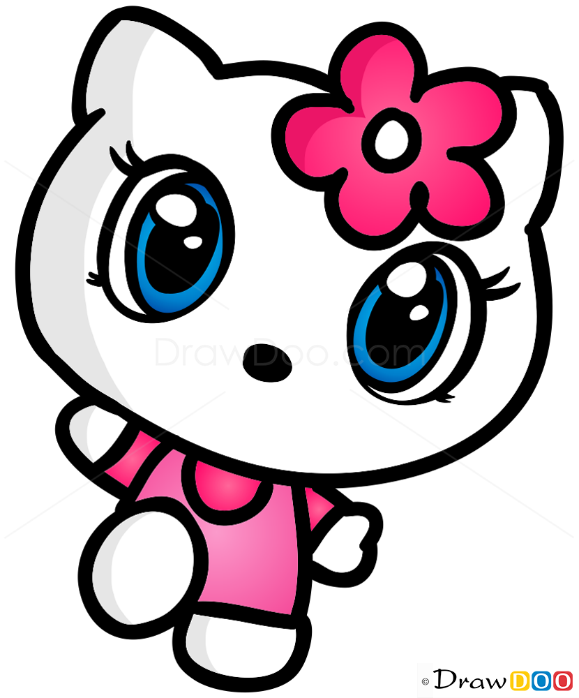 830x1000 How To Draw Hello Kitty, Chibi