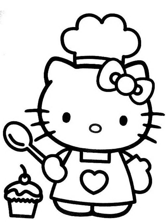 640x860 Cool Hello Kitty Coloring Pages Download And Print For Free