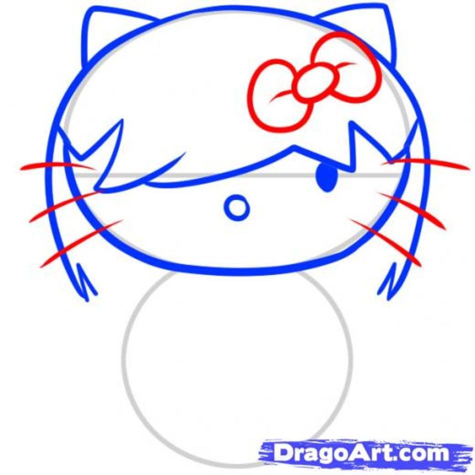 950x950 How To Draw Hello Kitty Step