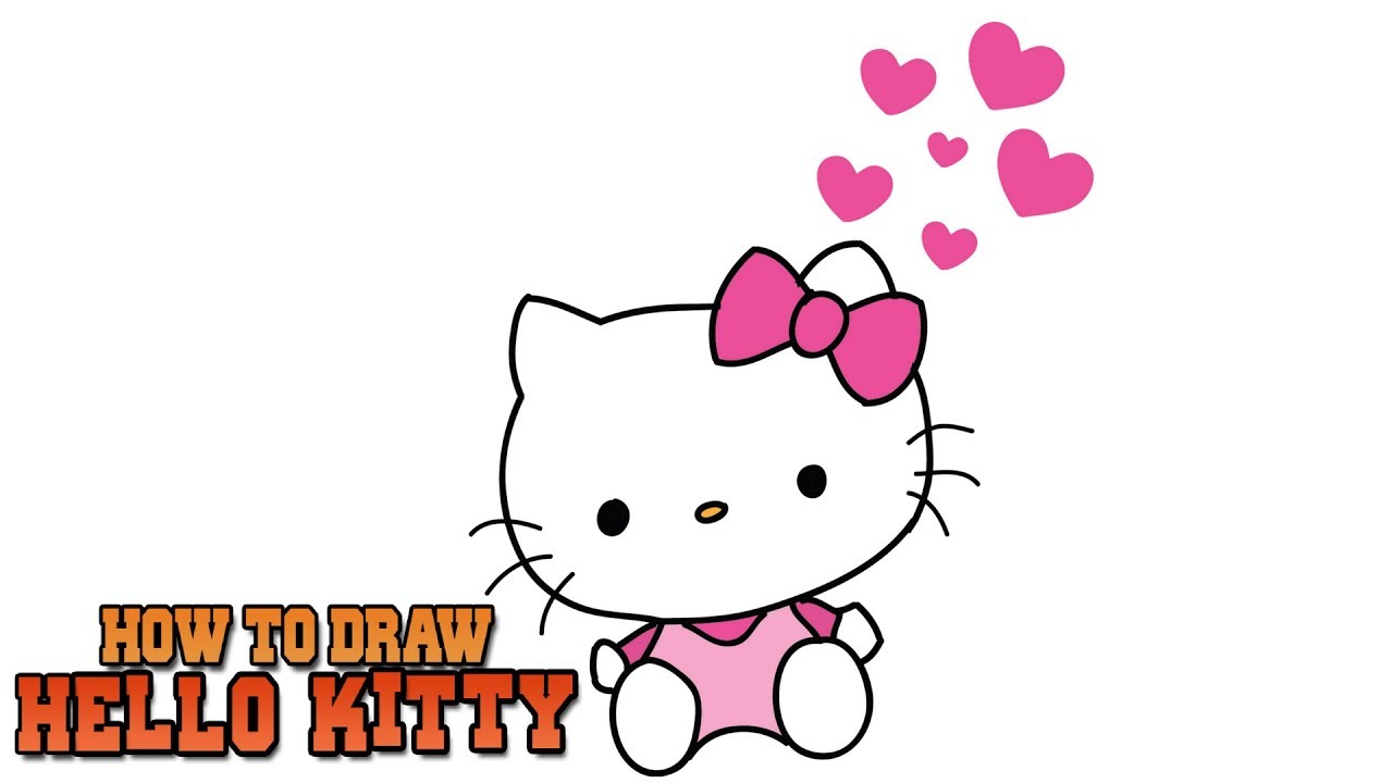 1280x720 How To Draw Hello Kitty In A Minute Step