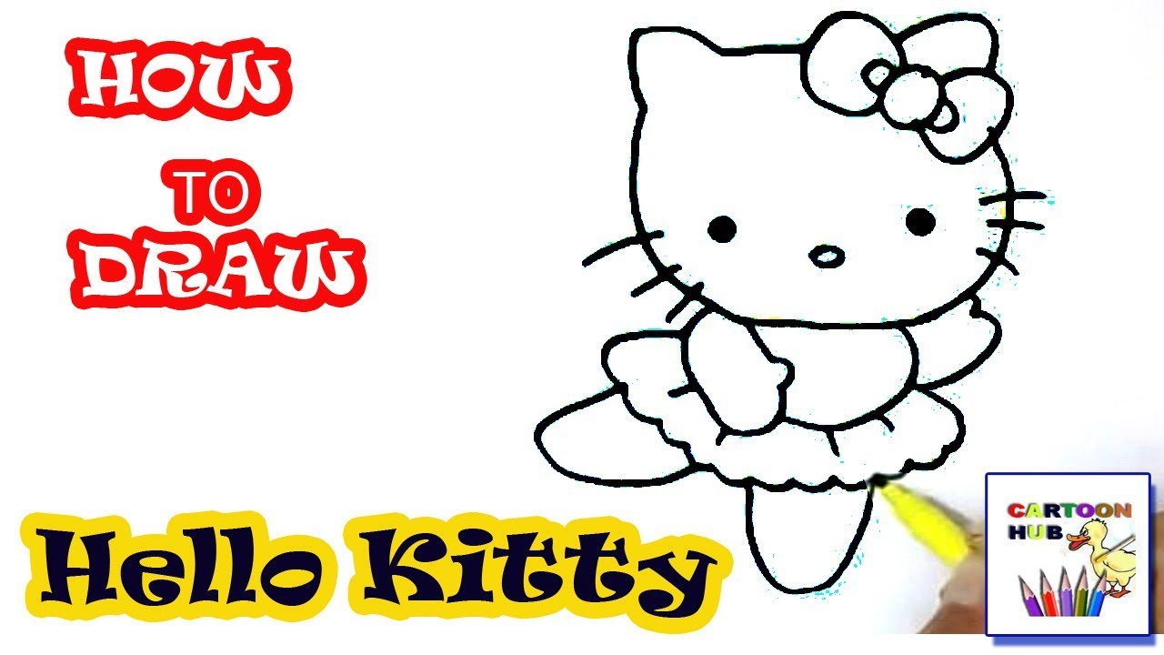 1280x720 How To Draw Hello Kitty In Easy St Step
