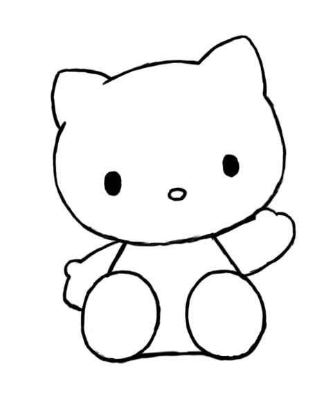 484x572 How To Draw Hello Kitty