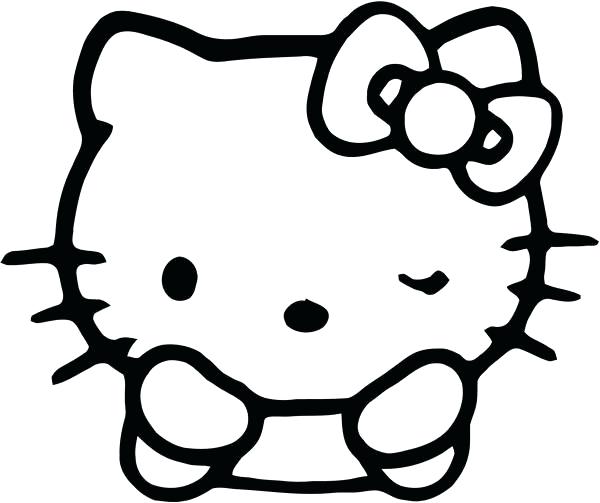 Hello Kitty Face Drawing | Free download on ClipArtMag