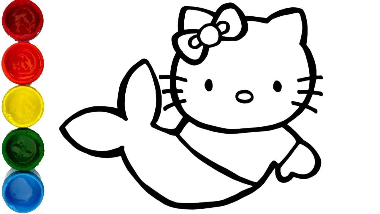 Hello Kitty Line Drawing | Free download on ClipArtMag