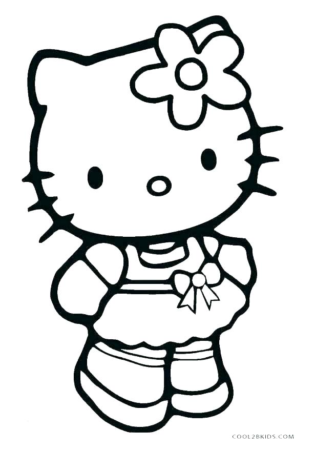 Hello Kitty Line Drawing | Free download on ClipArtMag