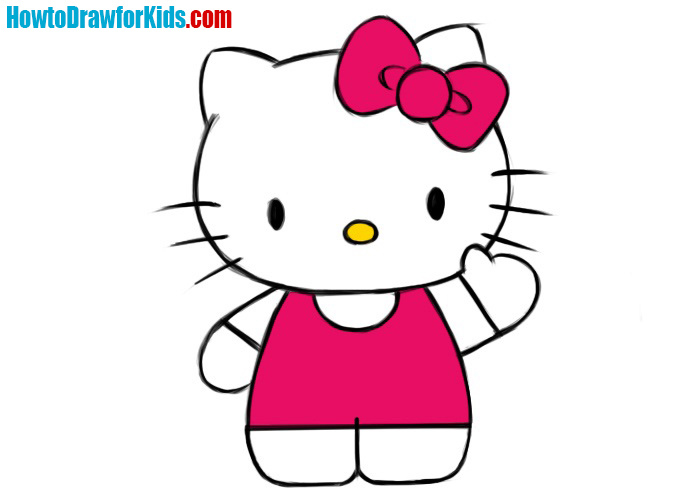 700x500 How To Draw Hello Kitty Easy How To Draw For Kids