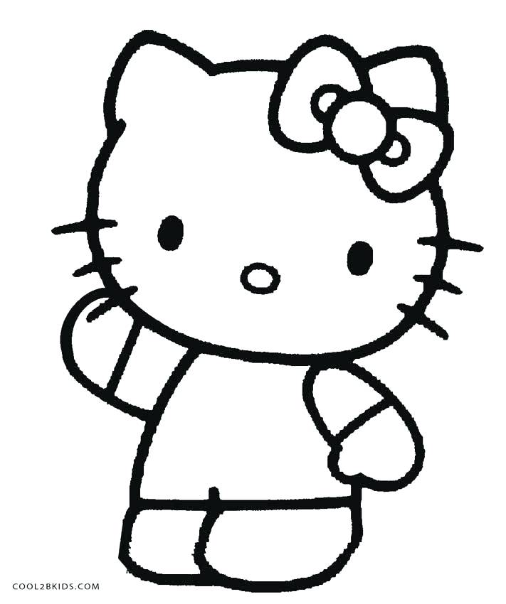 Hello Kitty Line Drawing | Free download on ClipArtMag