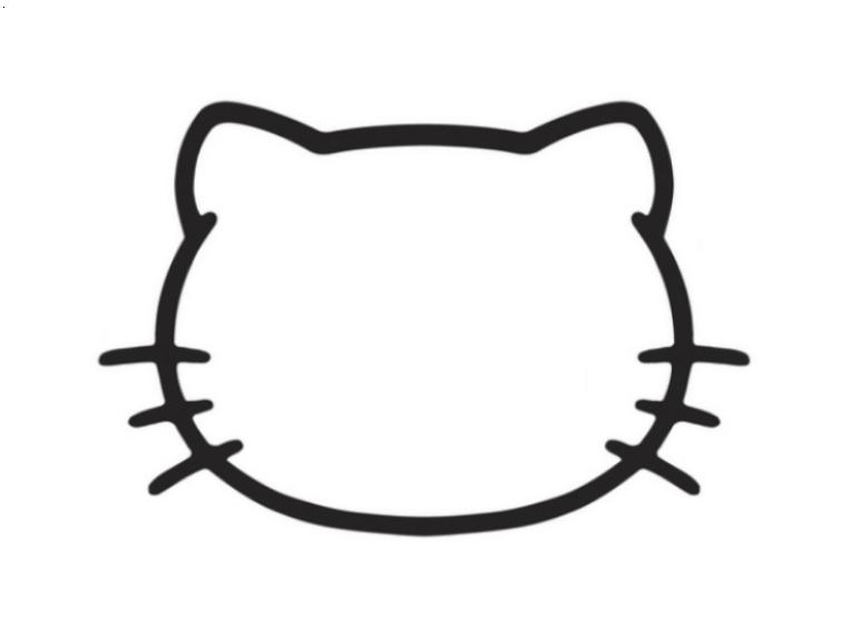 772x568 Hello Kitty Face Outline Hello Kitty Outline