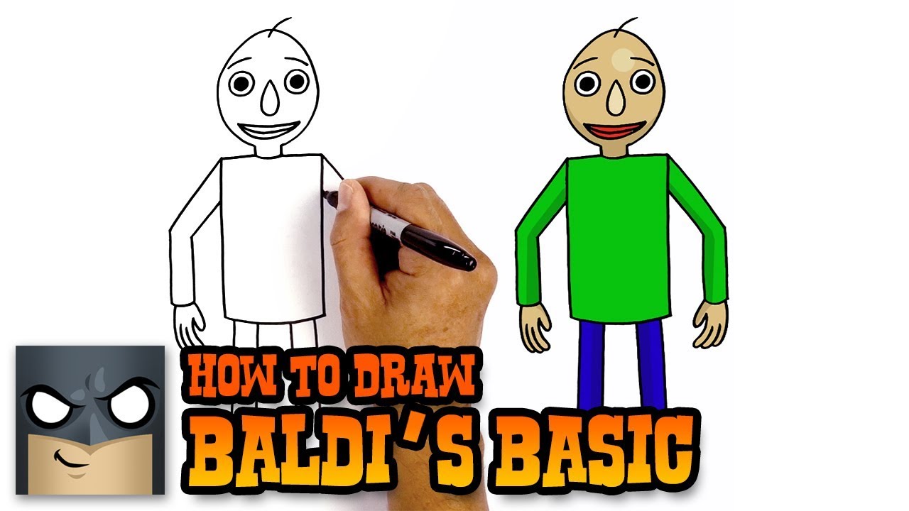 1280x720 How To Draw Baldi's Basic For Beginners Step