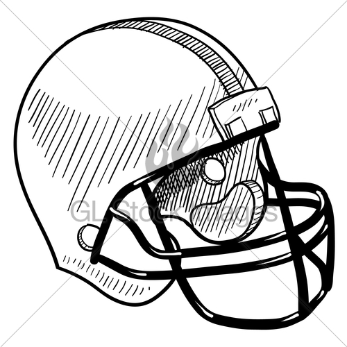 500x500 Football Helmet Sketch Gl Stock Images