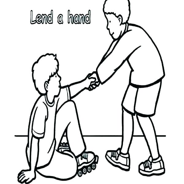 600x600 Helping Coloring Pages Coloring