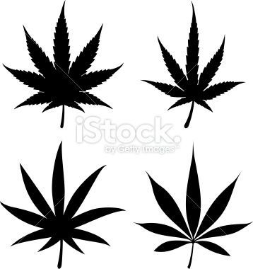 358x380 Pot Leaf Tattoos Cool Outline Designs Ideas And Designs