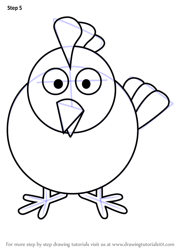 602x848 Learn How To Draw Hen For Kids