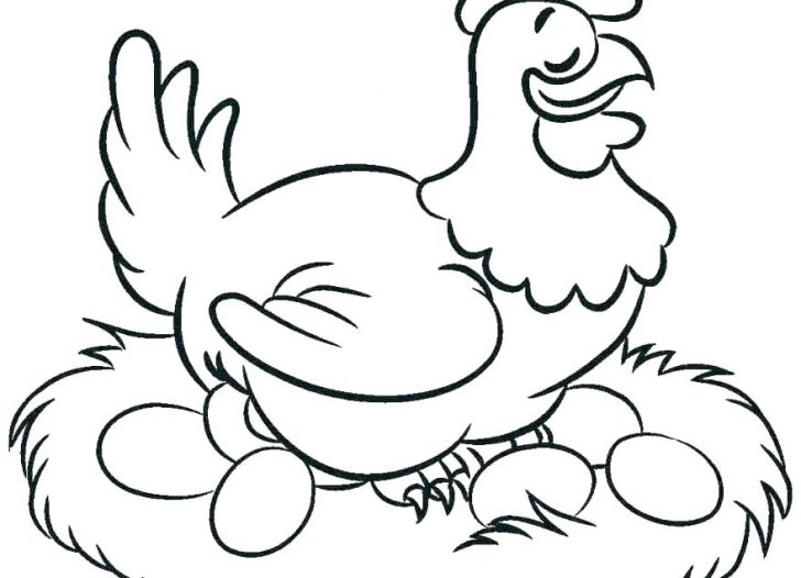 728x526 Coloring Pages For Kids Disney Online Hen