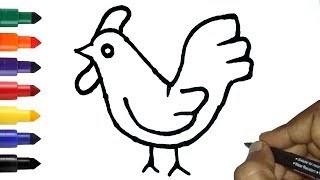 320x180 Drawing Cartoon Hen