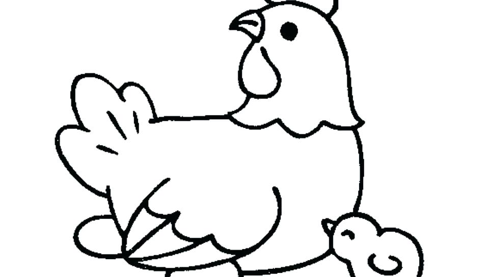 960x544 Realistic Hen And Rooster Farm Animal Coloring Pages For Boys