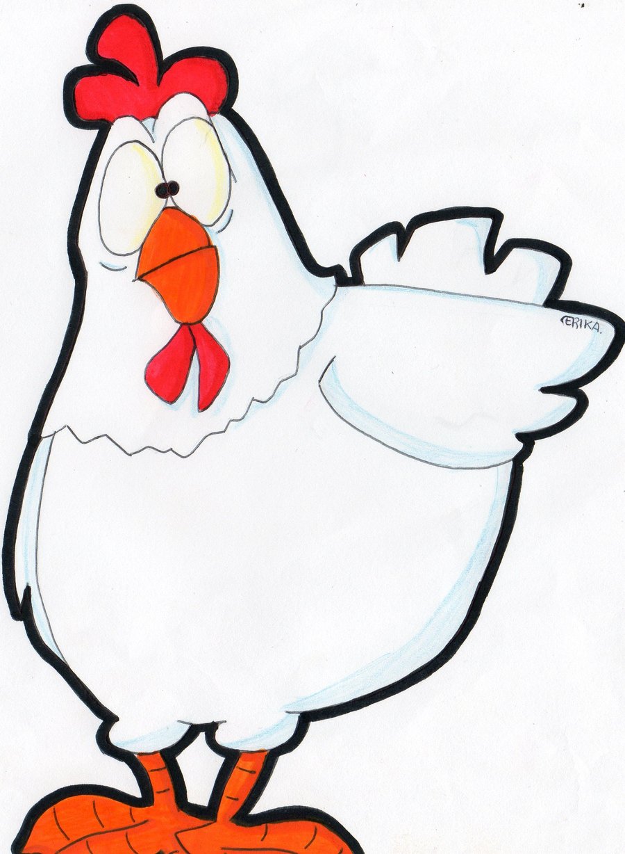 900x1228 Hen Picture Drawing Drawing Skill