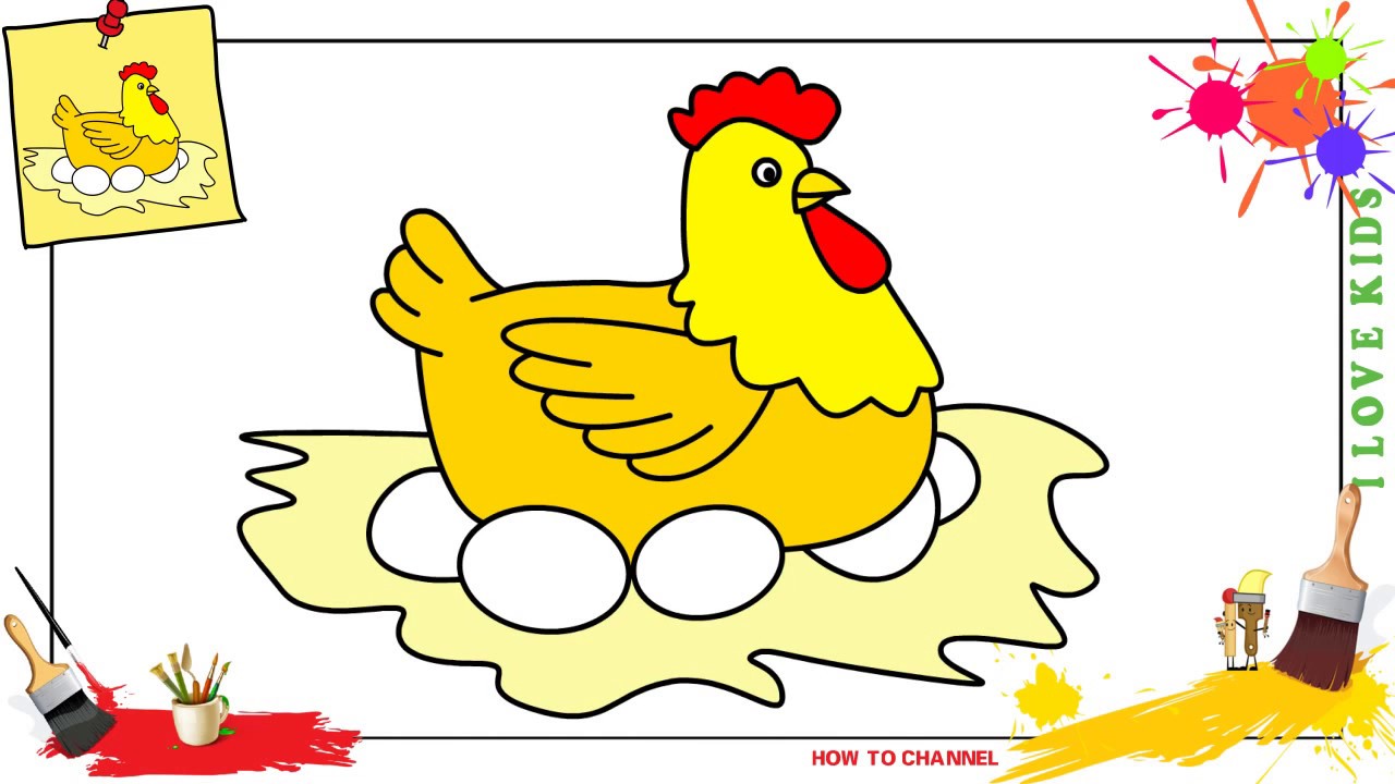 1280x720 How To Draw A Chicken