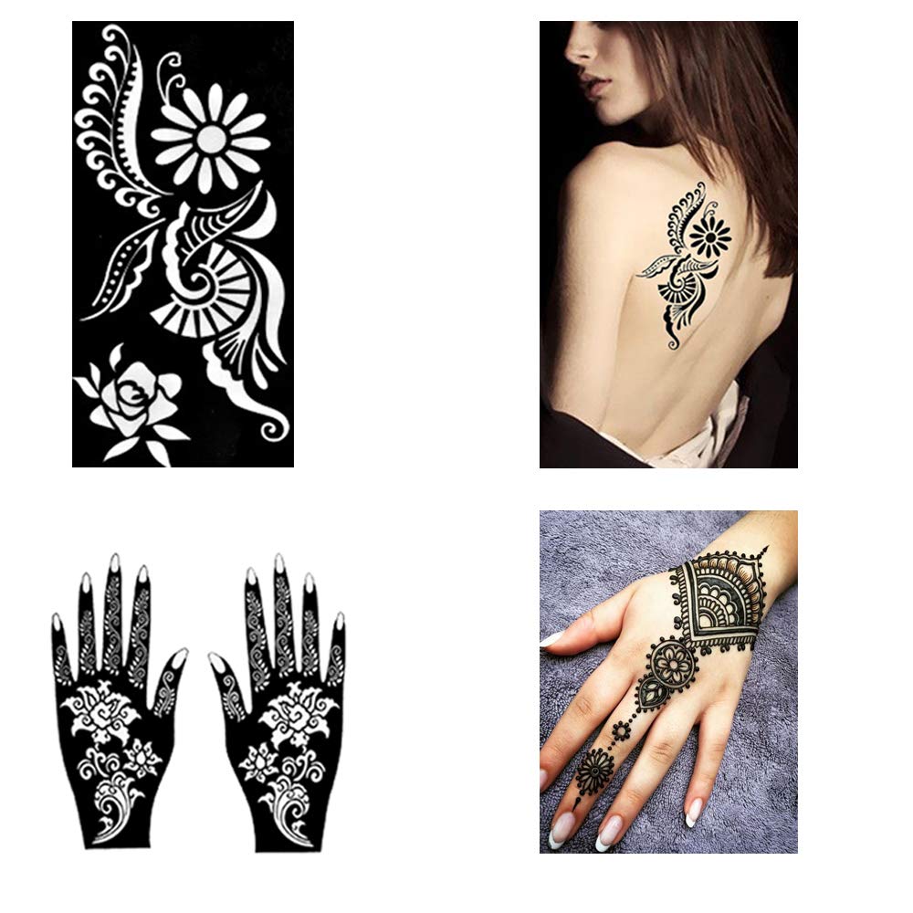 1000x1000 Lndia Henna Tattoo Stencil Kit
