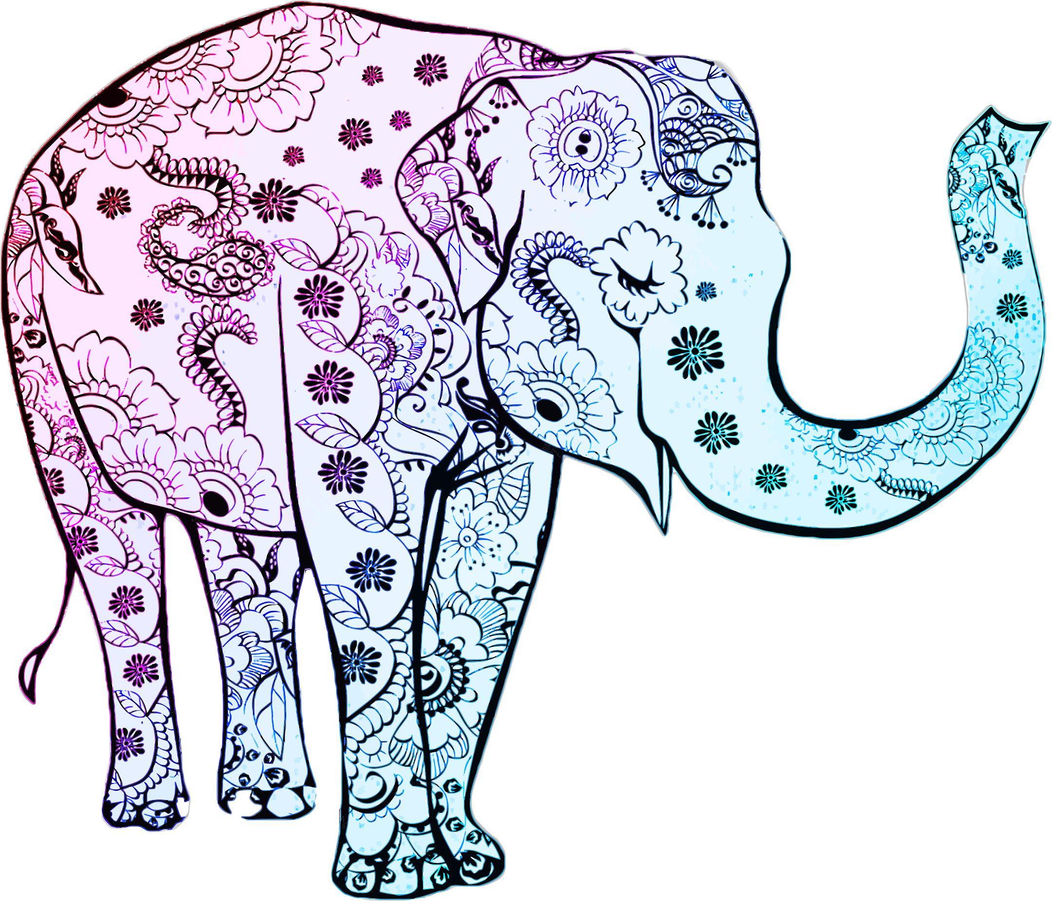 Рисунок животного слона