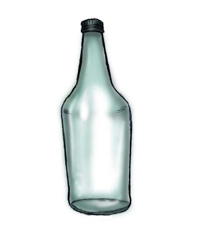 675x789 How To Draw A Bottle Steps