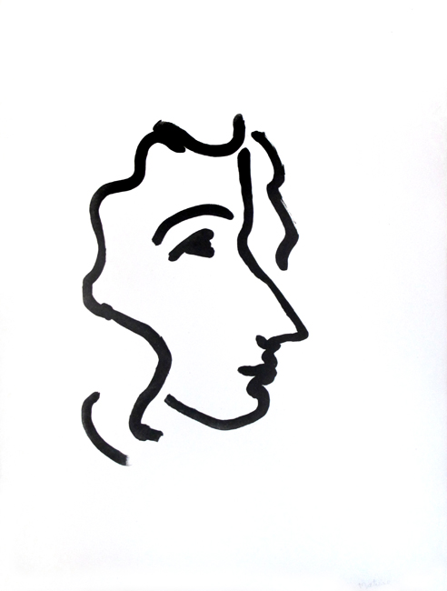 492x650 henri matisse, nadia au profil aigu, original print, aquatint