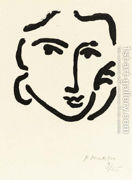 448x612 Nadia Au Regard Serieux Painting