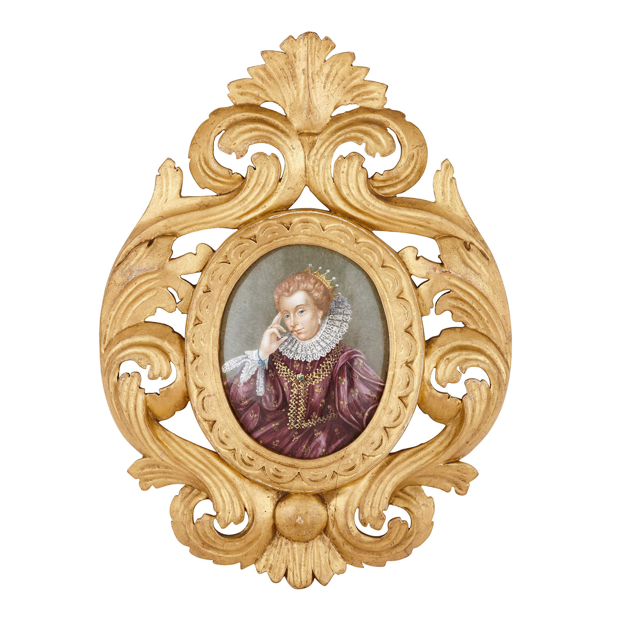 2000x2000 two limoges enamel paintings including portrait of henry viii