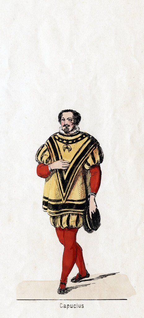 465x1024 capucius, costume design for shakespeare's play, henry viii