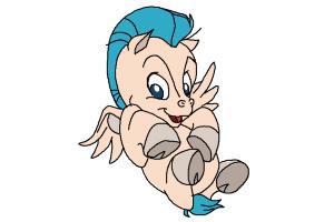 300x200 How To Draw Pegasus From Hercules On We Heart It