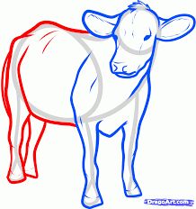 218x232 Best Cow Drawing Images Cow Painting, Animal Drawings, Animal
