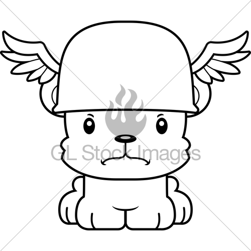 500x500 Cartoon Angry Hermes Bear Gl Stock Images
