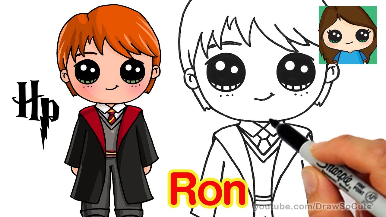 1280x720 How To Draw Ron Weasley Easy Harry Potter