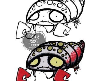 340x270 Hermit Crab Drawing Etsy