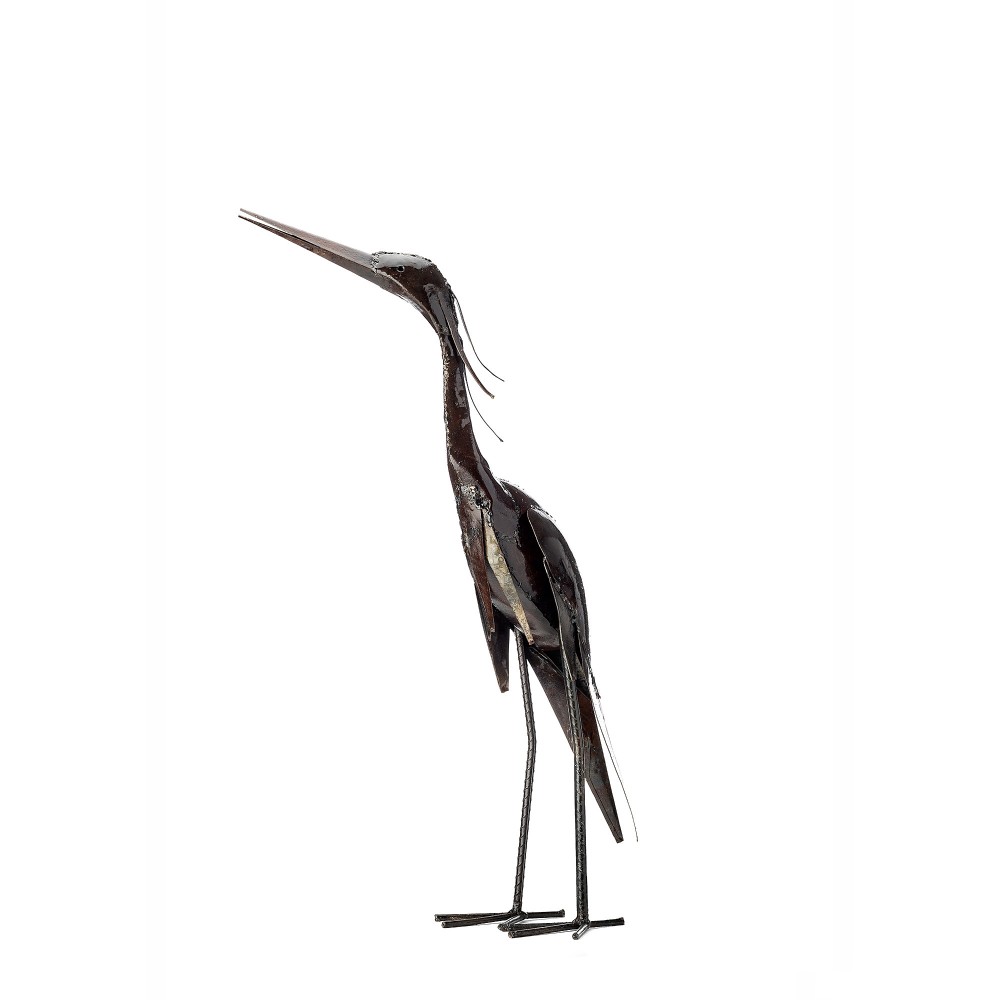 1000x1000 Metal Heron Garden Ornament Sculpture Art Handmade Recycled Metal Bird