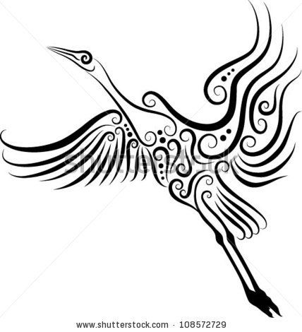 428x470 Crane Drawings Bird Bird Vector