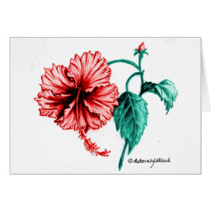 307x307 Hibiscus Flower Drawing Gifts On Zazzle Ca