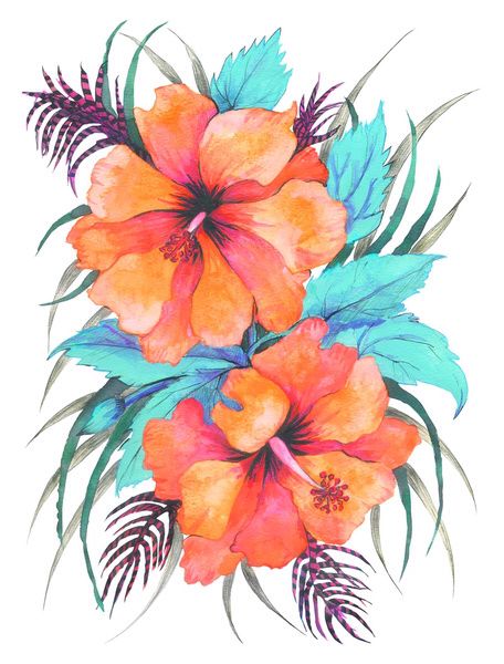 456x600 Tropicana Art Is Good For The Soul Hibiscus Tattoo, Tropical