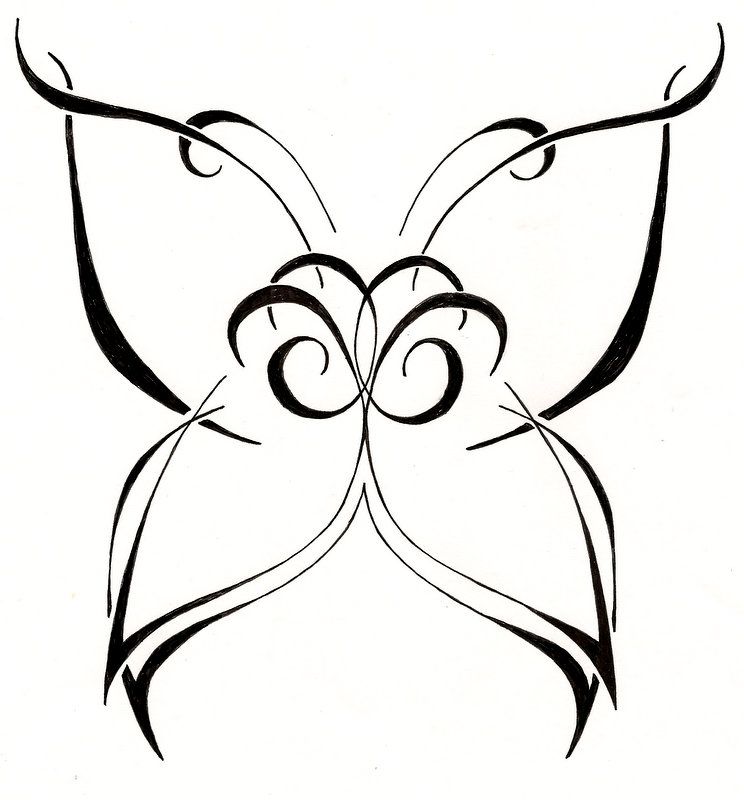744x800 aries and hidden initials in custom butterfly tattoo design