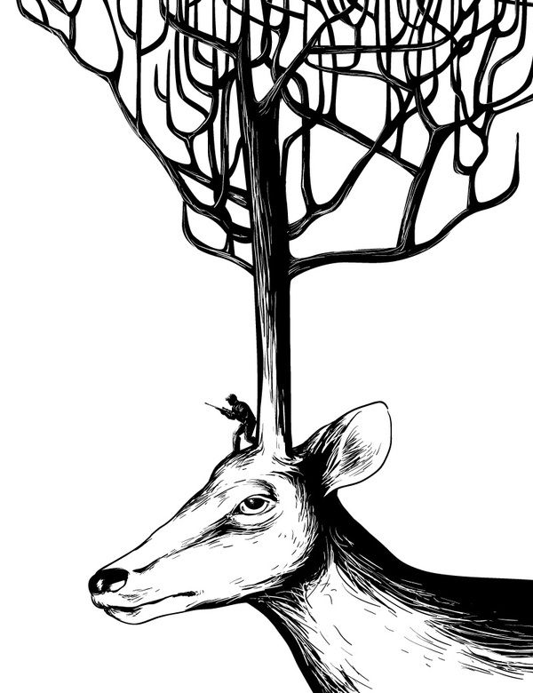 600x780 hide and seek arty animals drawing, ilustraciones