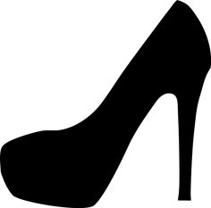 236x233 High Heel Outline Clipart