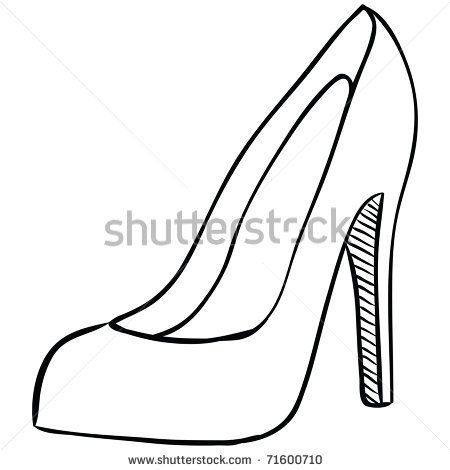 450x470 Printable High Heel Stencil Images About Shoe Decorations