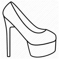 250x250 Sneaker Drawing High Heel, Picture